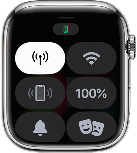 Control Center on Apple Watch.