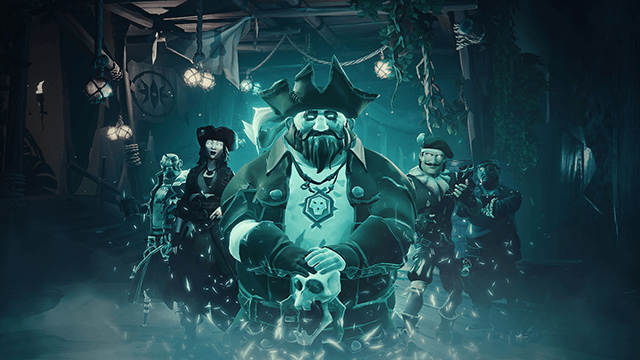 Characters from the Sea of Thieves game.