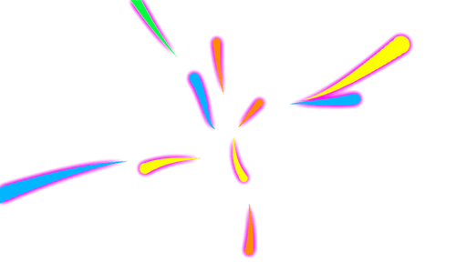 Colorful sparks animation