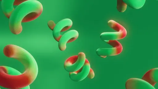 3D watermelon spirals background