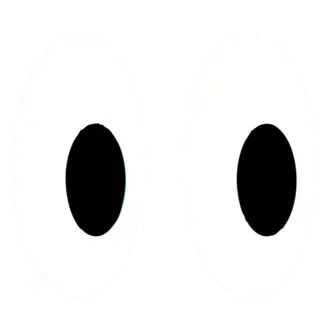 Eyes looking sticker