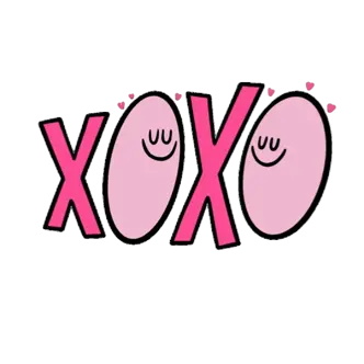 XOXO sticker