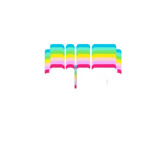 Bouncing rainbow 1up sticker