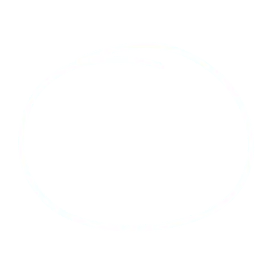 White hand drawn circle