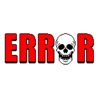 Skull error sticker