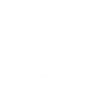 Quotation mark frame in black.