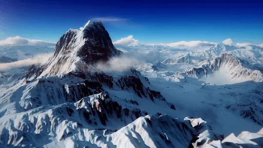 View of mountains in winter