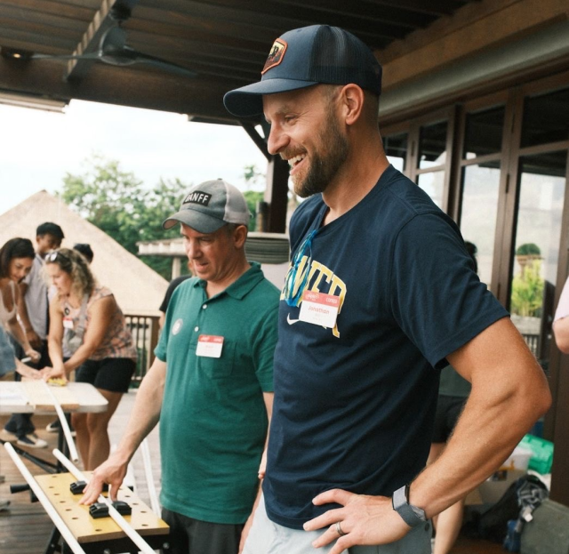 Jonathan Will volunteering