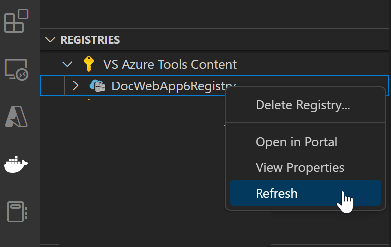 Refresh registry