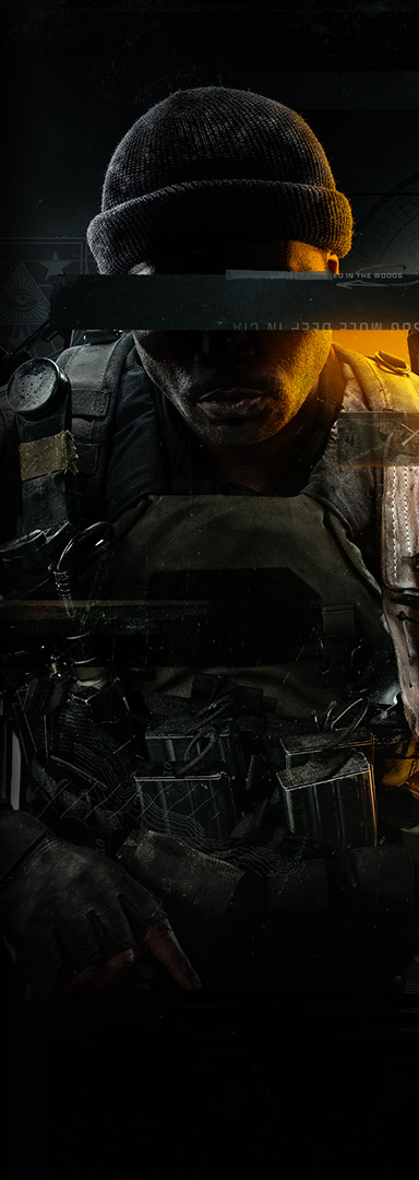 Call of Duty: Black Ops 6, black ops soldier crouching down with two pistols in their hands.