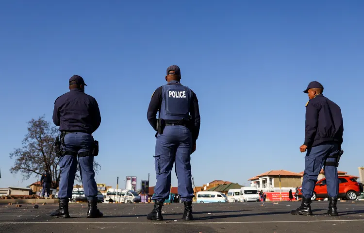 South African police arrested freelance journalist Sandiso Phaliso on April 25 while he was photographing a crime scene in the country’s legislative capital of Cape Town. (Photo: Reuters/Siphiwe Sibeko)