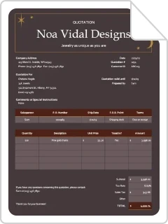 Invoice template