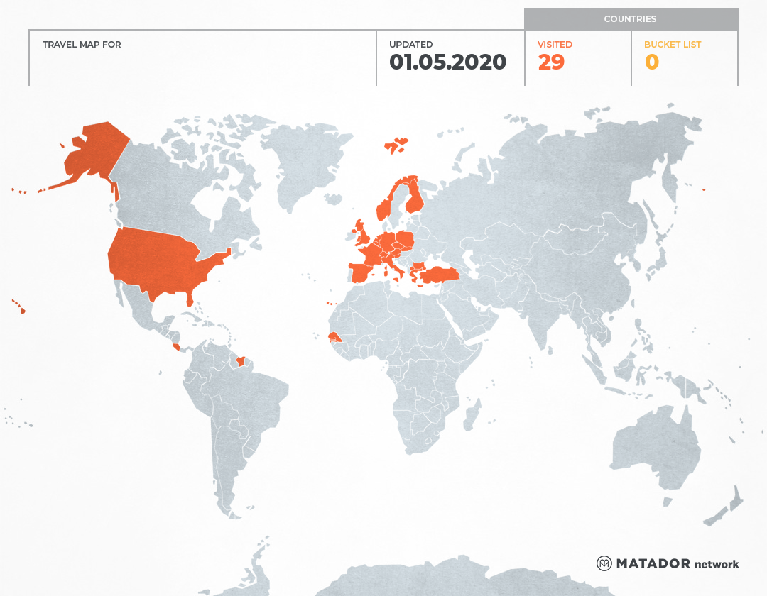 Pauls Travel Map