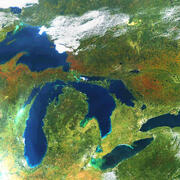 Satellite Image of the Great Lakes