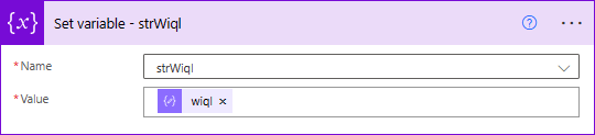 Set variable - strWiql