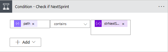 Condition - Check if NextSprint