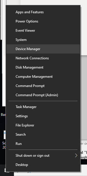 Windows Power User Menu