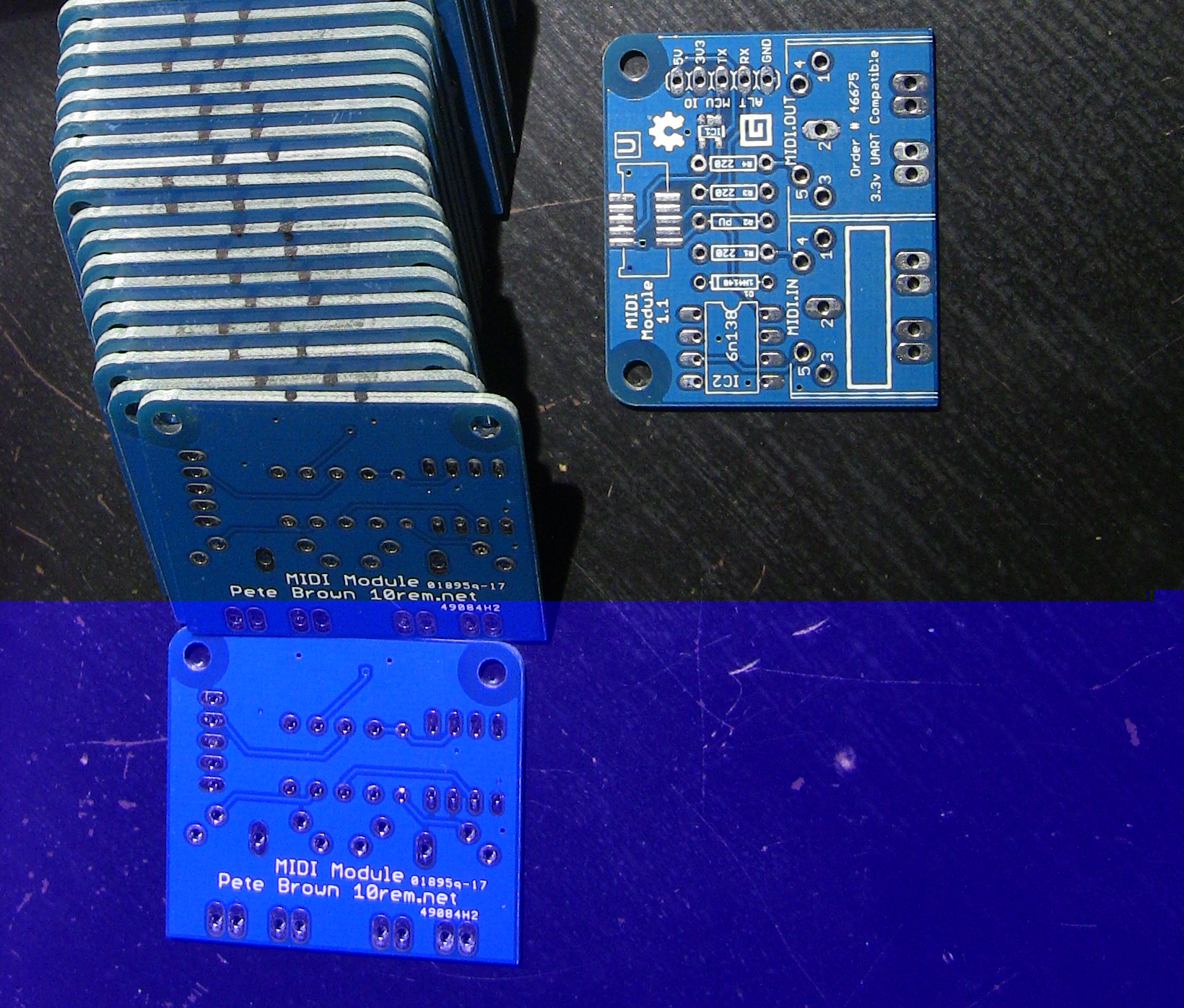 Gadgeteer MIDI Interface boards