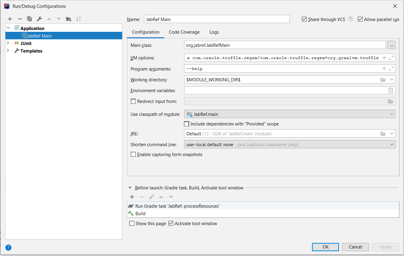 IntelliJ-run-configuration