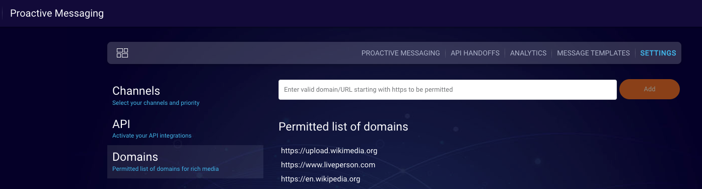 URL Whitelisting