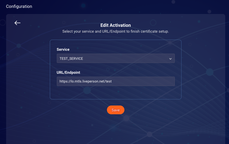 mTLS Self Service reuse activation