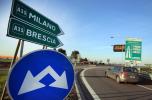 Uno svincolo della Brebemi, l’autostrada Brescia-Bergamo-Milano