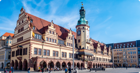 Marktplatz Leipzig.