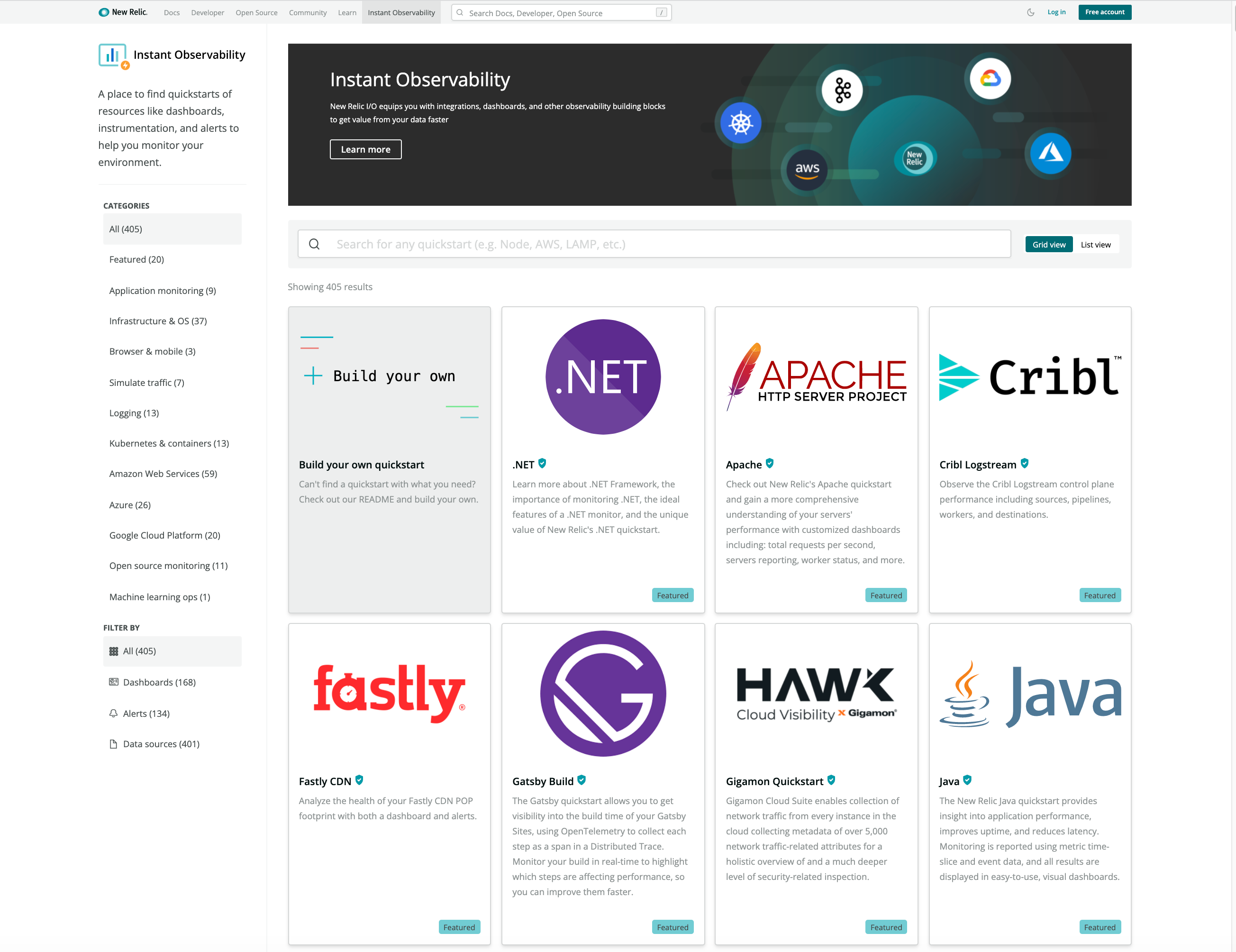 New Relic Marketplace