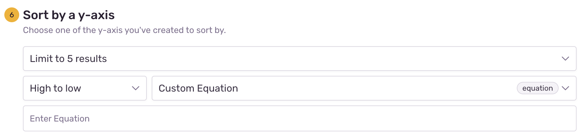 Custom equation field.