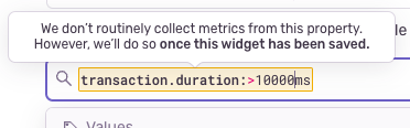 Extracted Metrics Tooltip