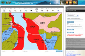 Flood map