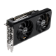 Dual GeForce RTX 3070 SI Edition graphics card, angled top down view, highlighting the heatsink, I/O ports