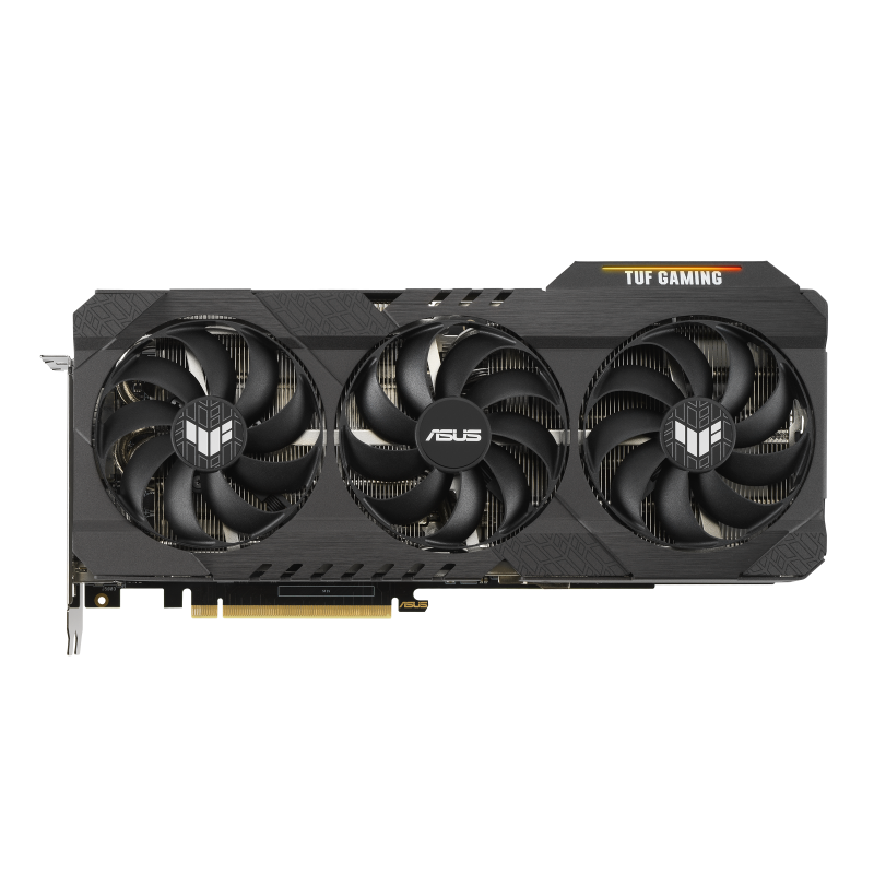 TUF Gaming GeForce RTX 3070 Ti graphics card, front view