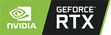 The logo of nvidia Geforce RTX