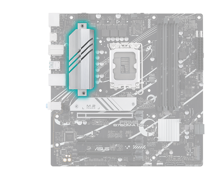 Prime motherboard with VRM heatsink image