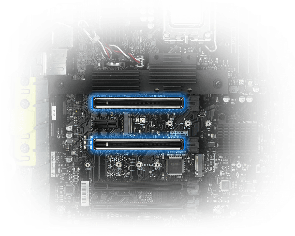 two PCIe 5.0 lanes