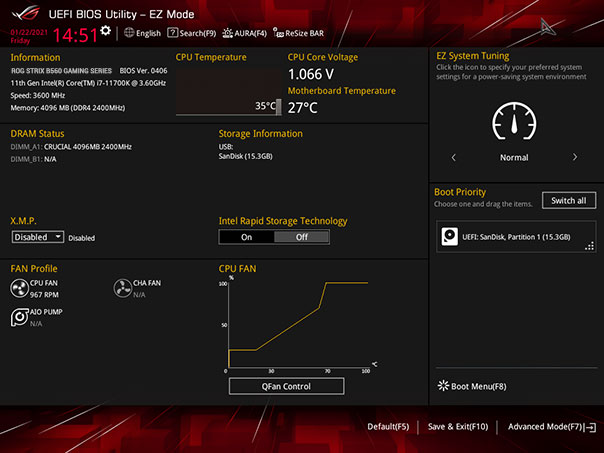 UI of EZ MODE