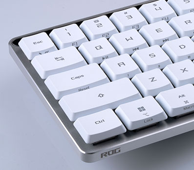 ROG UV-Coated ABS Keycaps.