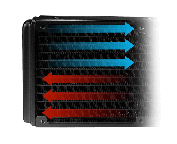 Radiator delivers 2 celsius lowever temperature than the last-gen