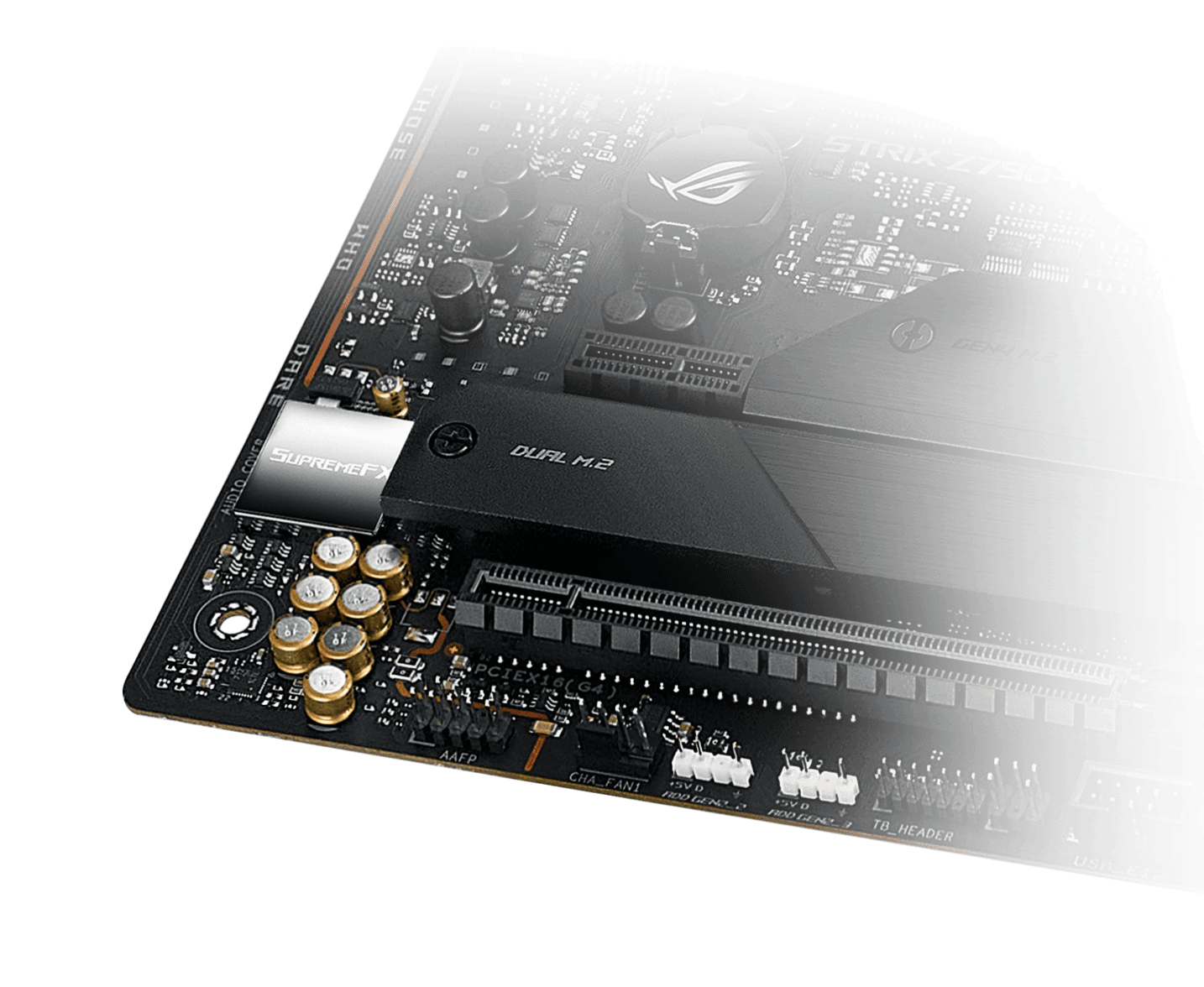 The ROG Strix Z790-H motherboard features SupremeFX audio