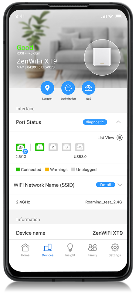 Visualized port status to check if anything wrong with your connectivity.