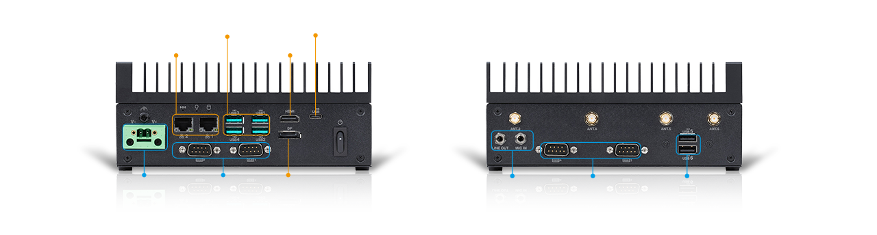 EBS-500W front/back side I/O