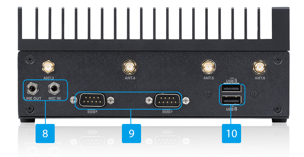 EBS-500W back side I/O