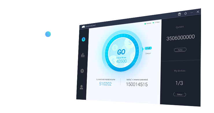 QuantumCloud logo and UI