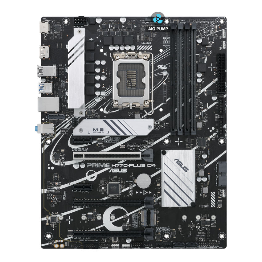 Prime motherboard with AIO Pump header image