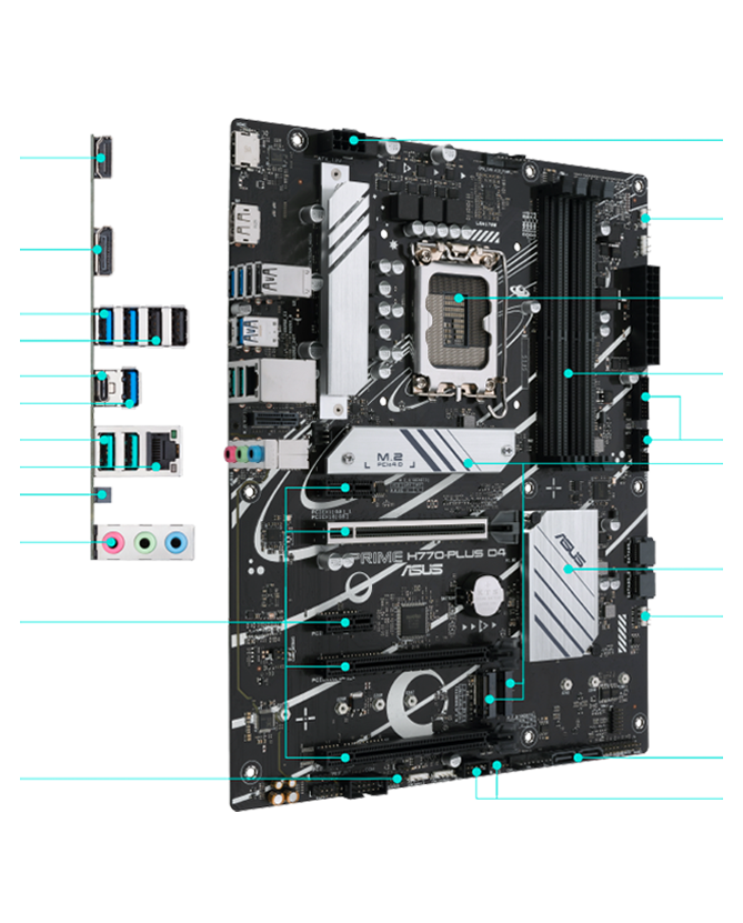 All specs of the PRIME H770-PLUS D4 motherboard