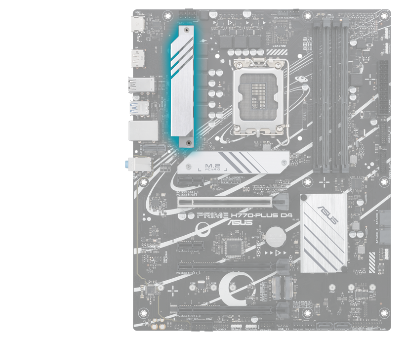 Prime motherboard with VRM heatsink image