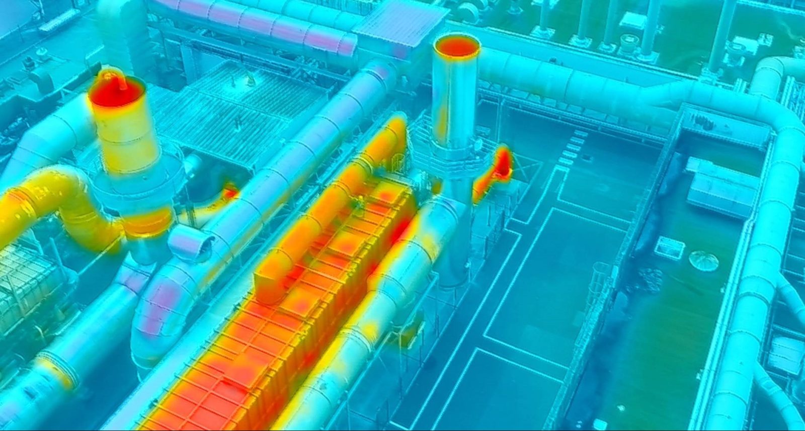 European chemical manufacturer uses thermal drones for daily risk analysis