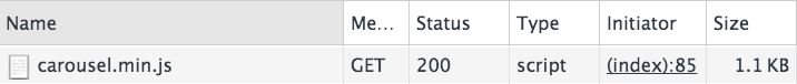 Carousel script is 1.1kb