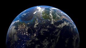 View of Earth from space 